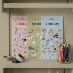 Stickervel Rosa & Friends
