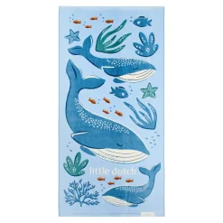 Strandhanddoek - Blauw - Ocean Splash