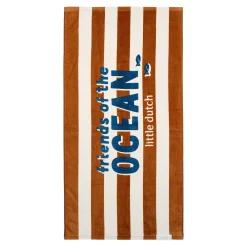 Strandhanddoek - Bruin - Ocean Brown Stripes