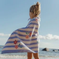 Strandhanddoek - Paars - Dreamy Stripes