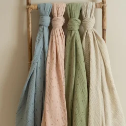 Swaddle - Beige streepjes - 120 cm