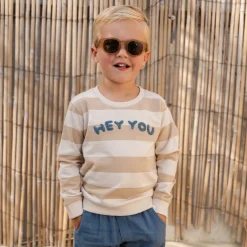 Sweater - Zand - Biscuit Stripe