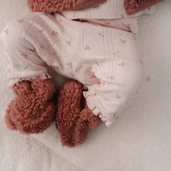 Teddy slofjes - Roze - Newborn Naturals