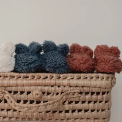 Teddy slofjes - Roze - Newborn Naturals