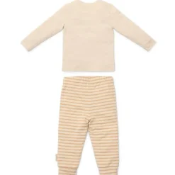 Tweedelige pyjama - Zand - Gestreept