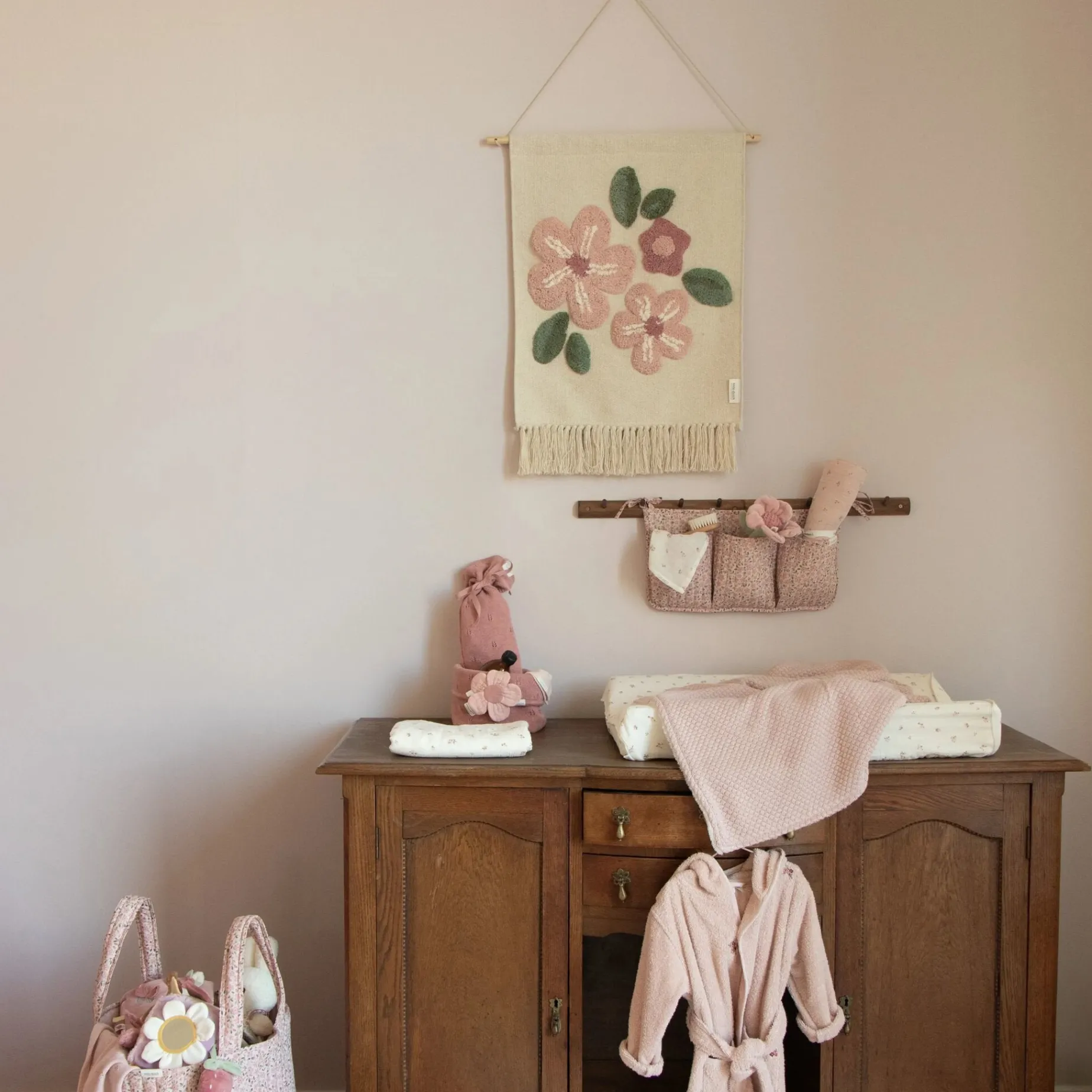 Wandkleed bloem - Wit - Fairy Garden