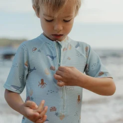 Zwempak korte mouw - Groen - Ocean Friends
