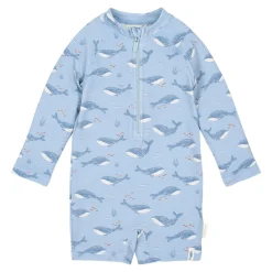 Zwempak lange mouw - UPF 40 - Blauw - Ocean Splash
