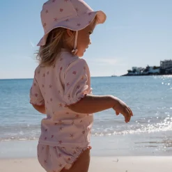 Zwemshirt korte mouw - Roze - Dreamy Seashells