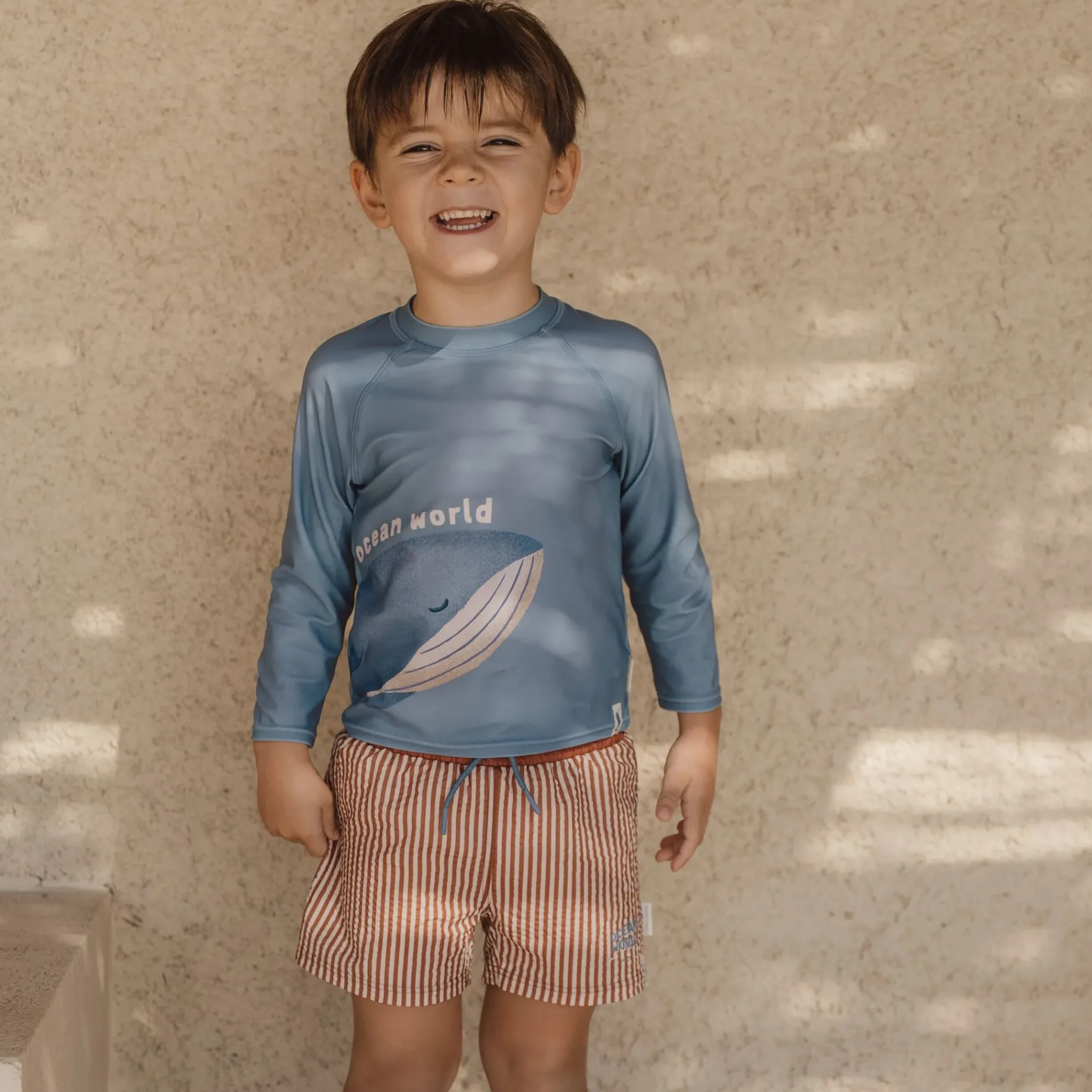 Zwemshirt lange mouw - UPF 40 - Blauw