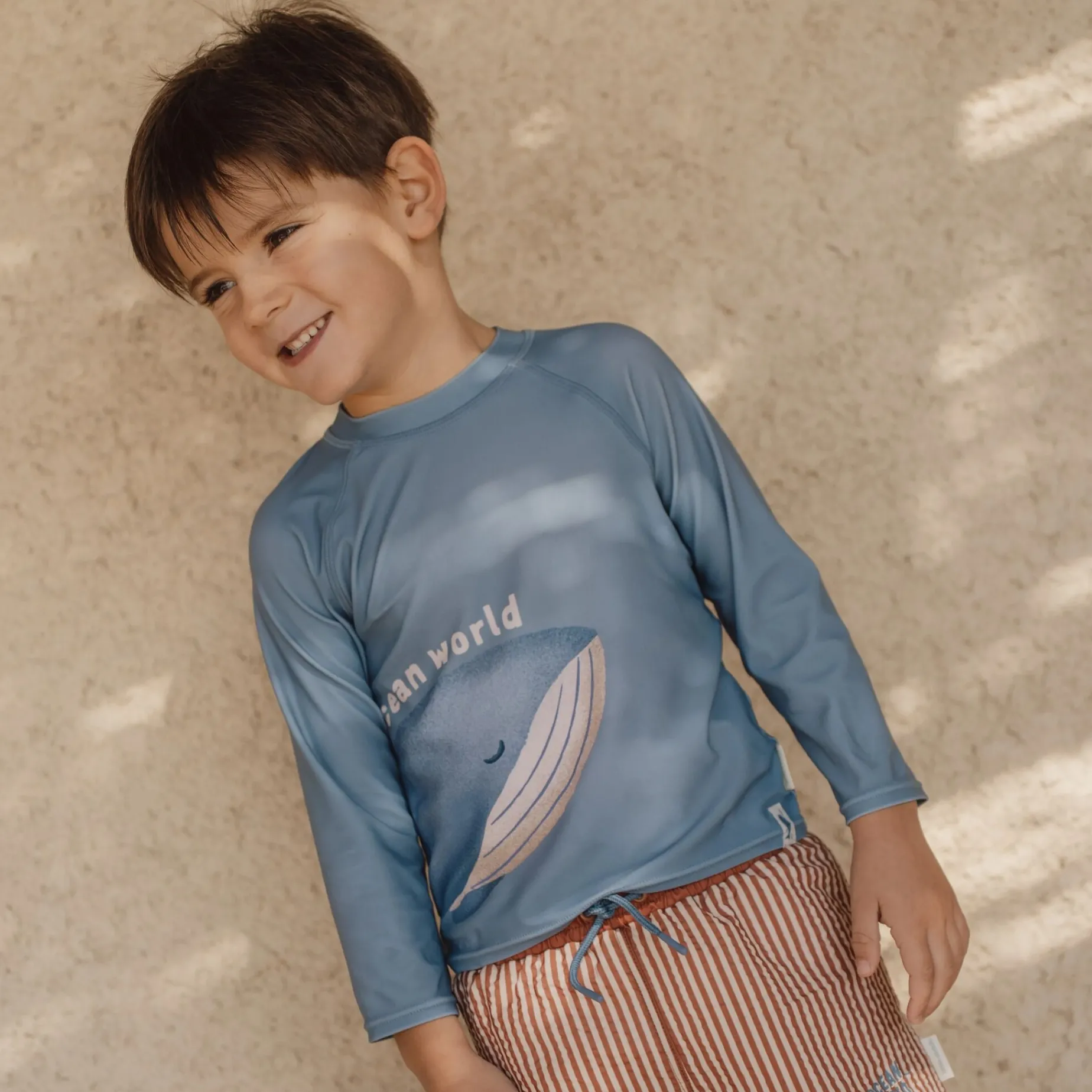 Zwemshirt lange mouw - UPF 40 - Blauw